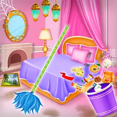 Скачать Princess house cleaning advent [МОД: Много денег, Монет и Все открыто] | Взлом Princess house cleaning advent на Андроид