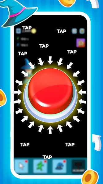 Green button: Press the Button (Грин кнопка) [МОД: Меню, Бесконечные монеты и Открытые уровни] Screenshot 1