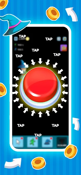 Green button: Press the Button (Грин кнопка) [МОД: Меню, Бесконечные монеты и Открытые уровни] Screenshot 4