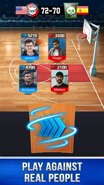 Basketball Rivals: Sports Game (Баскетбол Ривалс) [МОД: Деньги, Монеты и Меню MOD] Screenshot 2