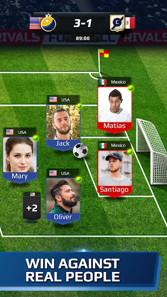 Football Rivals: Soccer Game (Футбольные соперники) [МОД: Деньги, Монеты и Меню MOD] Screenshot 3
