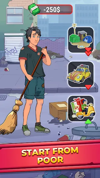 Rich Inc. Business & Idle Life [МОД: Деньги, Монеты и Меню MOD] Screenshot 1