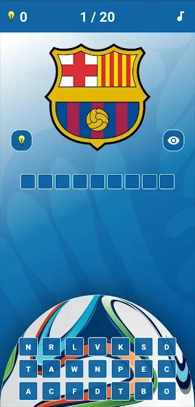 Soccer Clubs Logo Quiz [МОД: Деньги, Монеты и Меню MOD] Screenshot 1