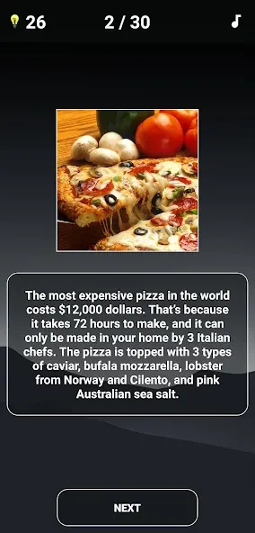 Guess the Food: Food Quiz [МОД: Все открыто, Дополнительные деньги и Меню MOD] Screenshot 4