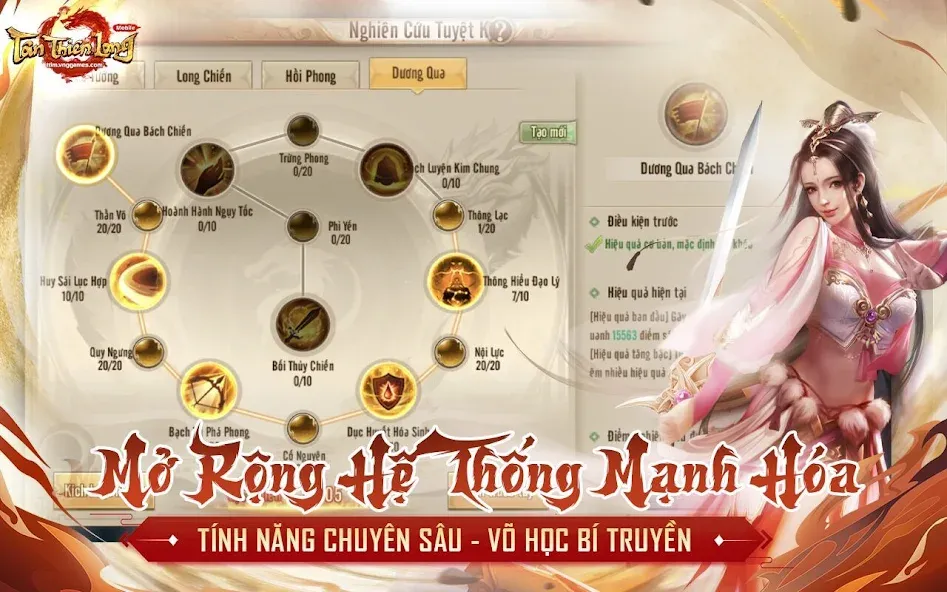 Tân Thiên Long Mobile [МОД: Деньги, Монеты и Меню MOD] Screenshot 5