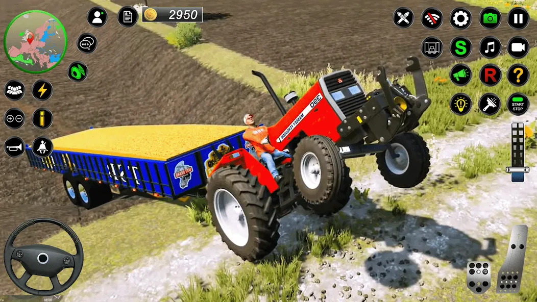 Real Farmer Tractor Drive Game (Фармер Трактор 3Д Фермерские Игры) [МОД: Меню, Бесконечные монеты и Открытые уровни] Screenshot 2