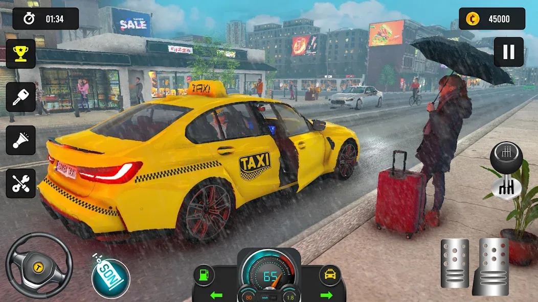 Taxi Simulator 3d Taxi Driver [МОД: Много монет, Открытые уровни и Мега MOD] Screenshot 2