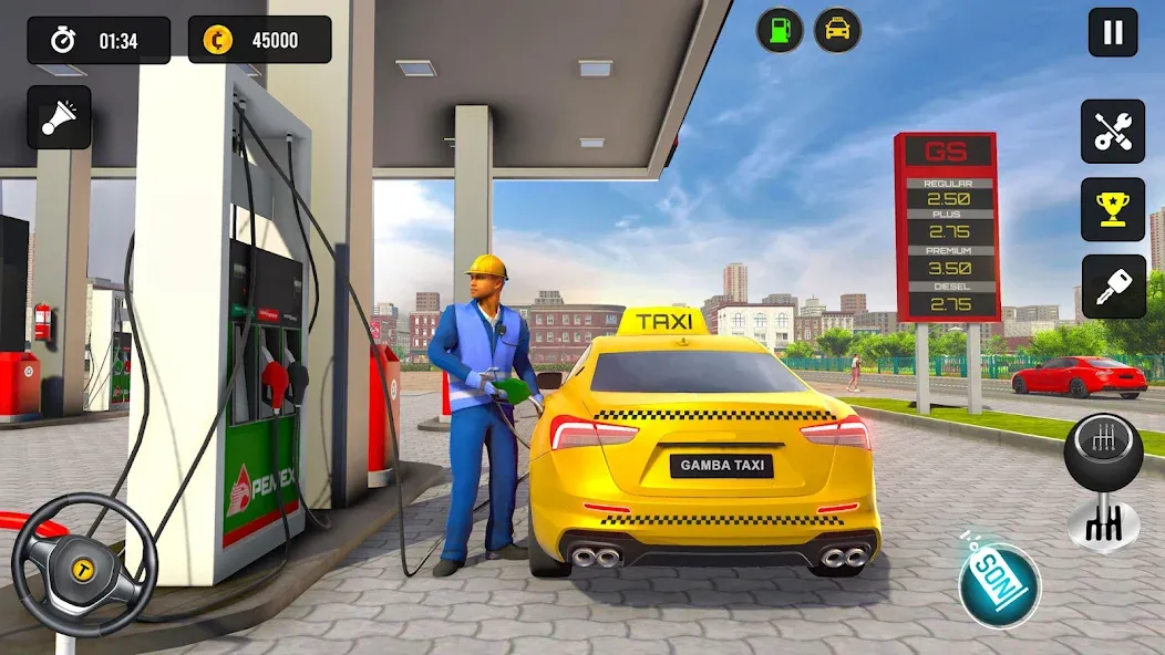 Taxi Simulator 3d Taxi Driver [МОД: Много монет, Открытые уровни и Мега MOD] Screenshot 3