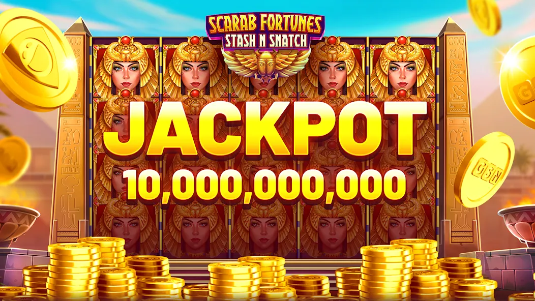 GSN Casino: Slot Machine Games (ГСН Казино) [МОД: Много монет, Открытые уровни и Мега MOD] Screenshot 5