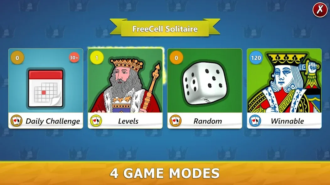 FreeCell Solitaire - Card Game [МОД: Бесконечные деньги, Монеты и Мега MOD] Screenshot 3