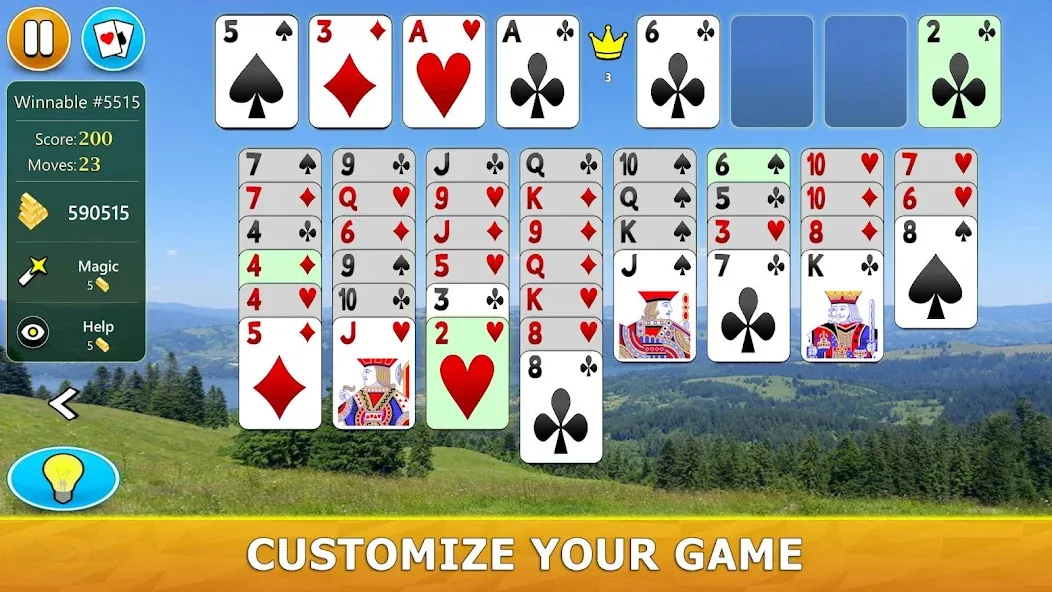 FreeCell Solitaire - Card Game [МОД: Бесконечные деньги, Монеты и Мега MOD] Screenshot 4