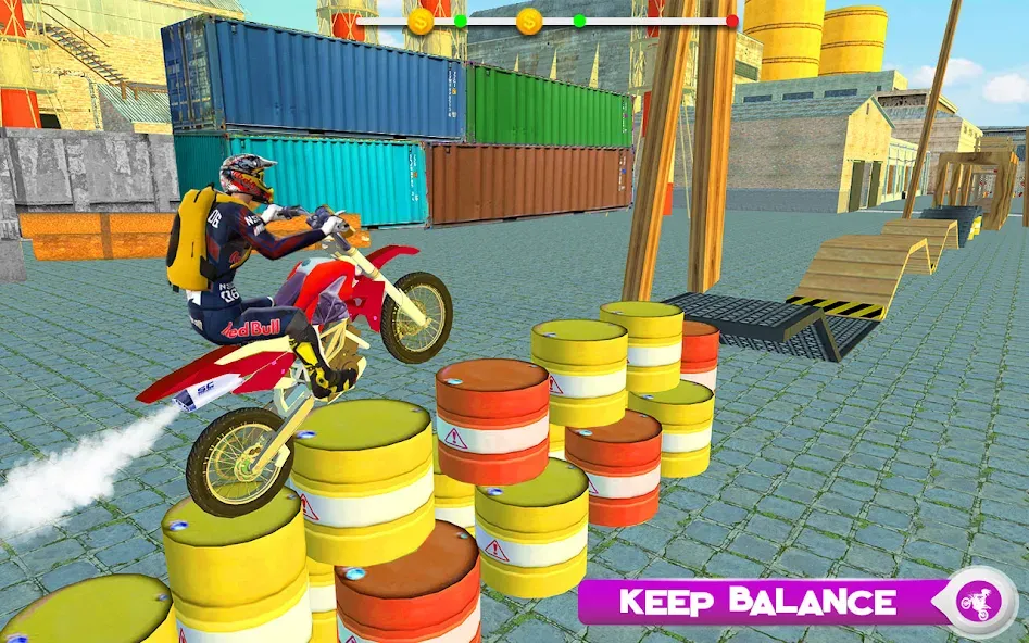 Motor Bike Stunt Racing Games (Мотор Байк Стант Гонки Игры) [МОД: Деньги, Монеты и Меню MOD] Screenshot 4