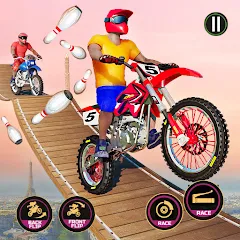 Скачать Motor Bike Stunt Racing Games (Мотор Байк Стант Гонки Игры) [МОД: Деньги, Монеты и Меню MOD] | Взлом Motor Bike Stunt Racing Games на Андроид