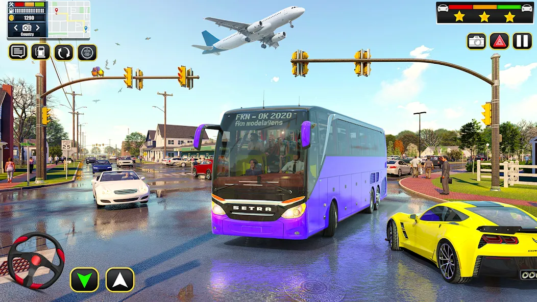 City Bus Simulator Bus Games (Сити Бас Симулятор Бас Игры) [МОД: Много монет, Открытые уровни и Мега MOD] Screenshot 2