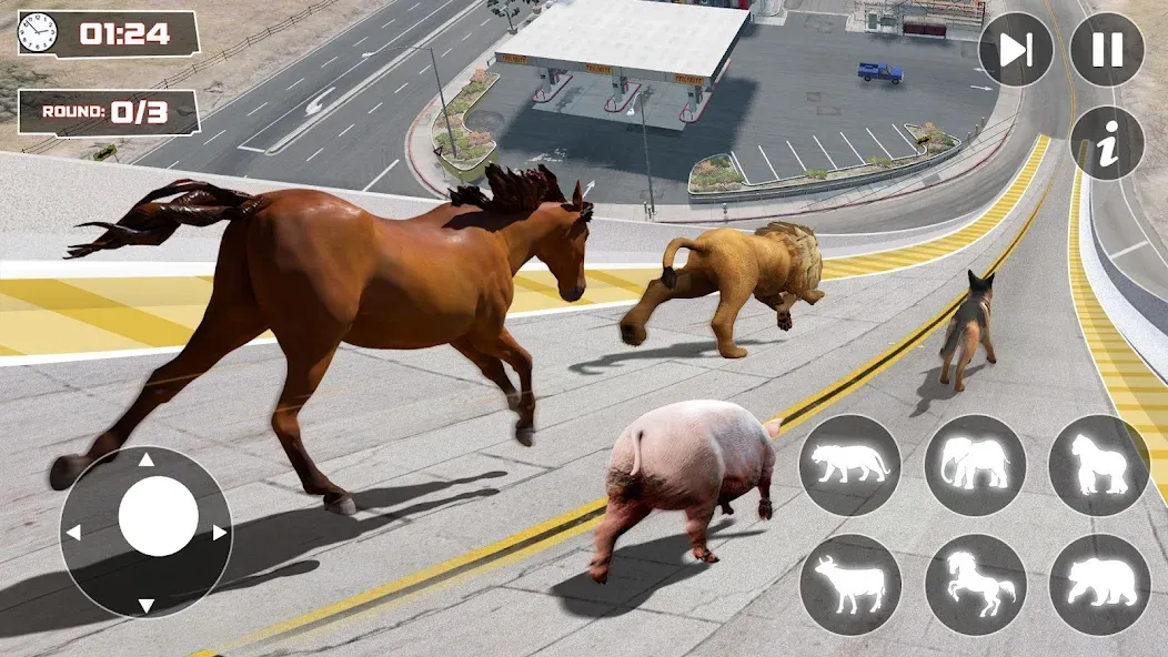 GT Animal 3D: Racing Game (Анимал Симулятор 3D) [МОД: Много монет, Открытые уровни и Мега MOD] Screenshot 1