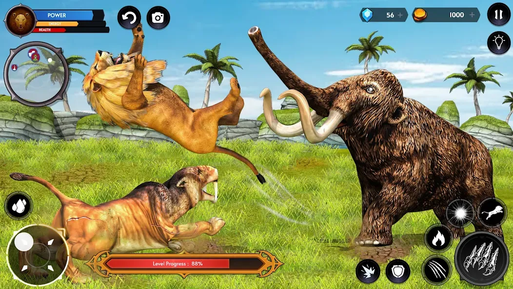 Lion Simulator Wild Lion Games [МОД: Все открыто, Дополнительные деньги и Меню MOD] Screenshot 5