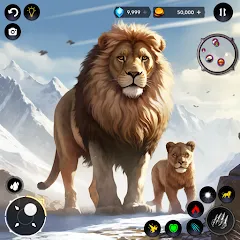 Скачать Lion Simulator Wild Lion Games [МОД: Все открыто, Дополнительные деньги и Меню MOD] | Взлом Lion Simulator Wild Lion Games на Андроид
