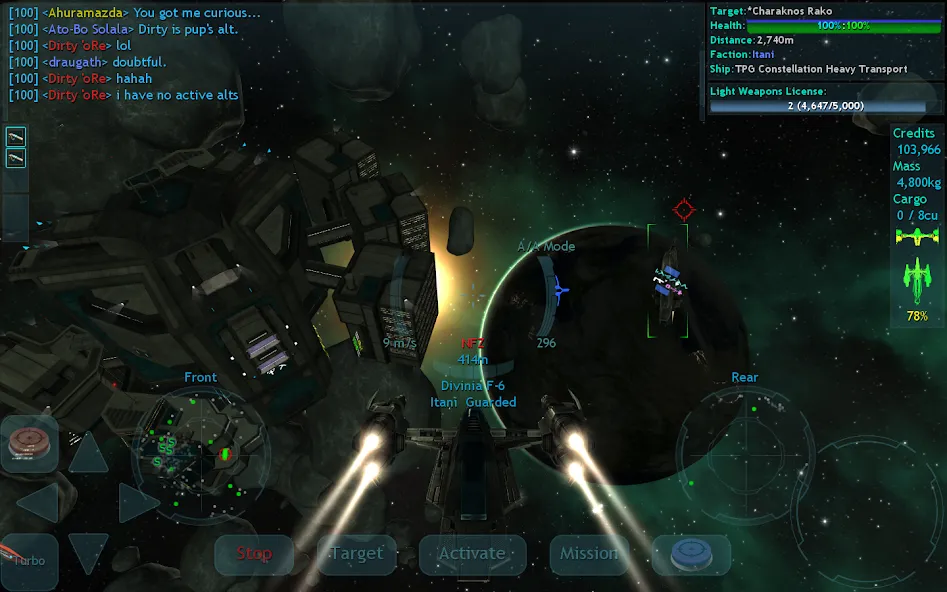 Vendetta Online (3D Space MMO) (Вендетта Онлайн) [МОД: Много монет, Открытые уровни и Мега MOD] Screenshot 2