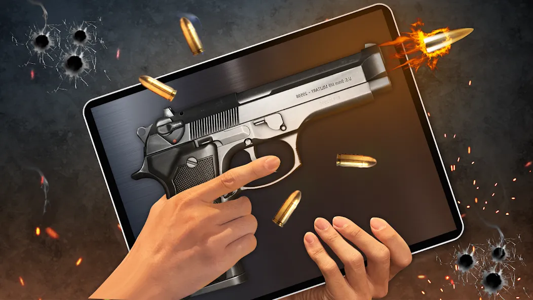 Gun Simulator 3D & Time Bomb [МОД: Бесконечные деньги, Монеты и Мега MOD] Screenshot 1