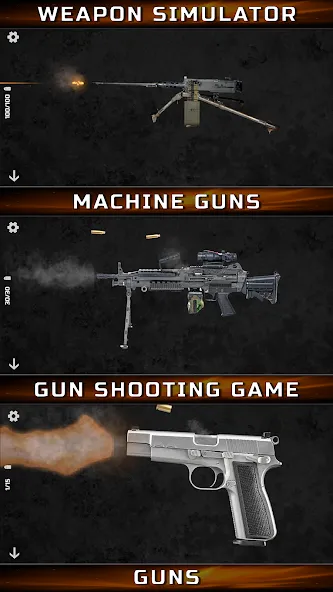 Gun Simulator : Tough Guns [МОД: Меню, Бесконечные монеты и Открытые уровни] Screenshot 3