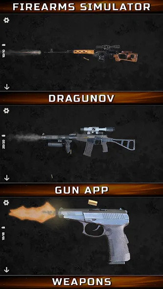 Gun Simulator : Tough Guns [МОД: Меню, Бесконечные монеты и Открытые уровни] Screenshot 4