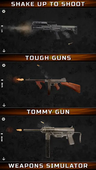 Gun Simulator : Tough Guns [МОД: Меню, Бесконечные монеты и Открытые уровни] Screenshot 5