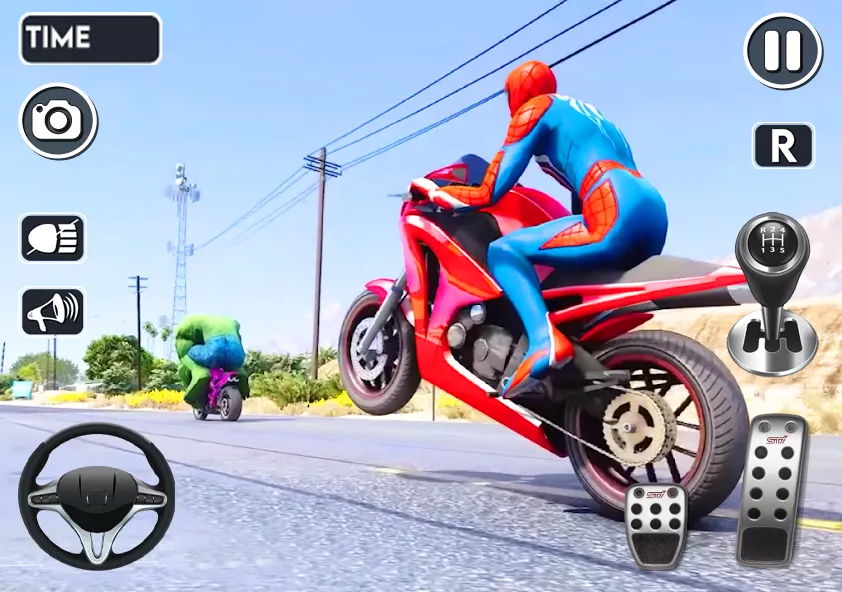 Spider Bike Stunt 3D Mega Ramp [МОД: Бесконечные деньги, Монеты и Мега MOD] Screenshot 1