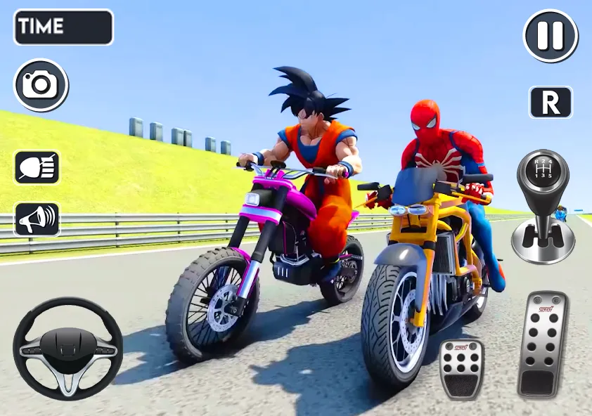 Spider Bike Stunt 3D Mega Ramp [МОД: Бесконечные деньги, Монеты и Мега MOD] Screenshot 3