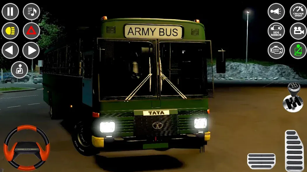 US Military Coach Simulator 3D [МОД: Все открыто, Дополнительные деньги и Меню MOD] Screenshot 1