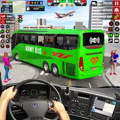 Скачать US Military Coach Simulator 3D [МОД: Все открыто, Дополнительные деньги и Меню MOD] | Взлом US Military Coach Simulator 3D на Андроид