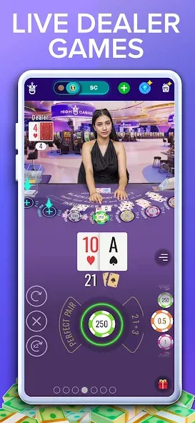 High 5 Casino: Real Slot Games (Хай 5 Казино) [МОД: Меню, Бесконечные монеты и Открытые уровни] Screenshot 4