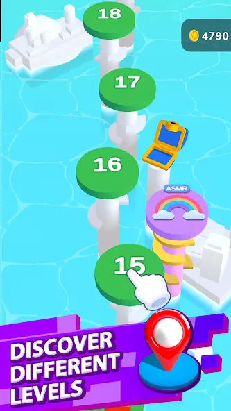 Helix Jump (Хеликс Джамп) [МОД: Много денег, Монет и Все открыто] Screenshot 3