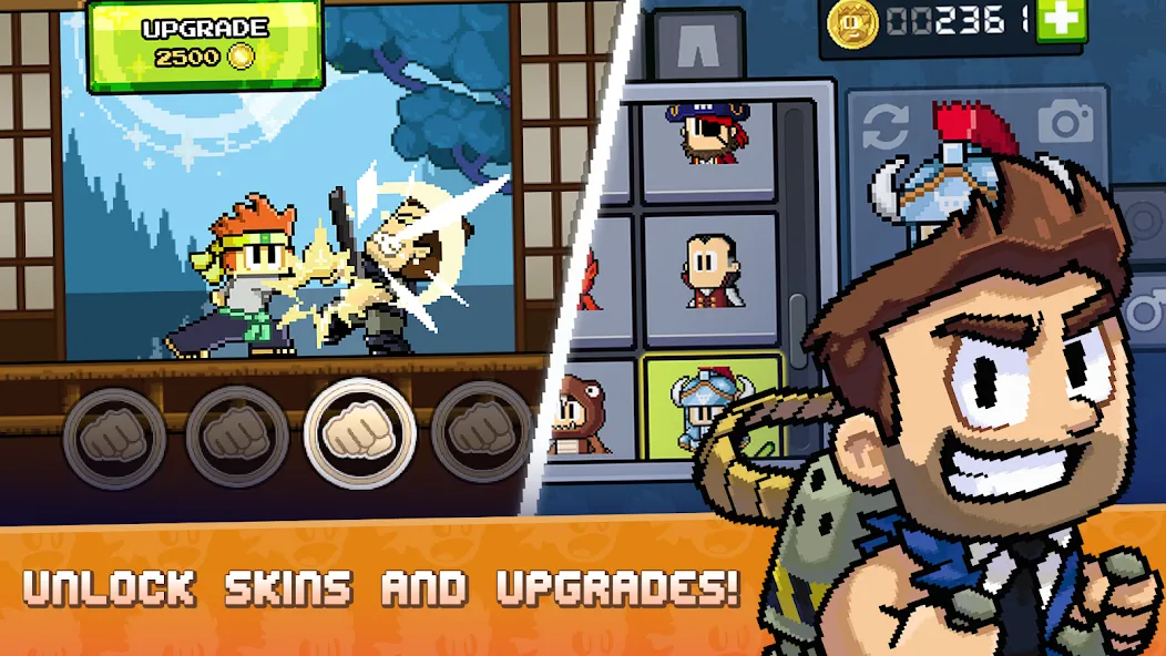 Dan the Man: Action Platformer (Дэн зе Мэн) [МОД: Много денег, Монет и Все открыто] Screenshot 5