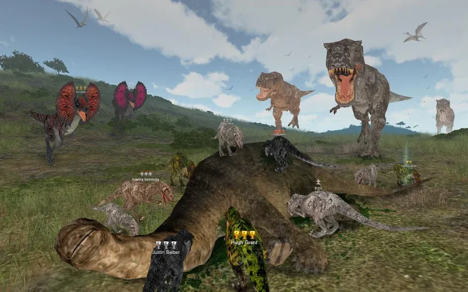 Dinos Online (Динос Онлайн) [МОД: Меню, Бесконечные монеты и Открытые уровни] Screenshot 2
