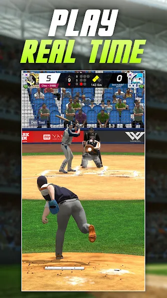 Baseball Play: Real-time PVP (Бейсбольная игра) [MOD: Premium/Unlocked] - Скриншот 1
