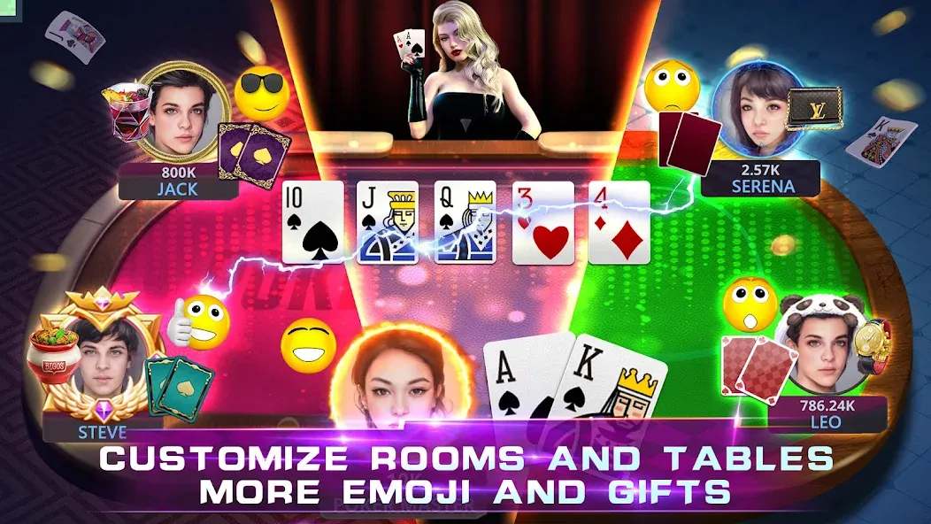 Poker Master Texas Holdem 2024 (Покер Мастер) [МОД: Много монет, Открытые уровни и Мега MOD] Screenshot 5