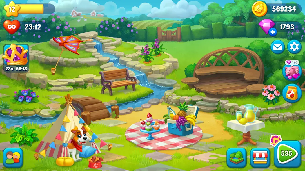 Ranch Adventures: Amazing Matc [МОД: Деньги, Монеты и Меню MOD] Screenshot 4