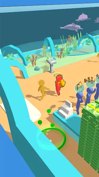 Aquarium Land - Fishbowl World (Аквариум Лэнд) [МОД: Меню, Бесконечные монеты и Открытые уровни] Screenshot 1