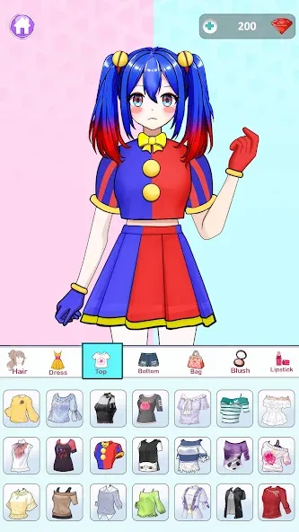Anime Dress Up and Makeup Game [МОД: Бесконечные деньги, Монеты и Мега MOD] Screenshot 1