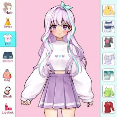 Скачать Anime Dress Up and Makeup Game [МОД: Бесконечные деньги, Монеты и Мега MOD] | Взлом Anime Dress Up and Makeup Game на Андроид