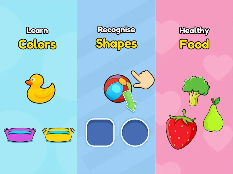 Bebi: Baby Games for 2-4y kids [МОД: Все открыто, Дополнительные деньги и Меню MOD] Screenshot 1