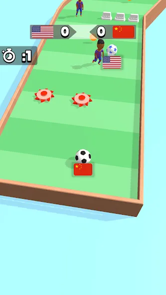 Soccer Dash (окер Даш) [МОД: Бесконечные деньги, Монеты и Мега MOD] Screenshot 2