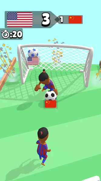 Soccer Dash (окер Даш) [МОД: Бесконечные деньги, Монеты и Мега MOD] Screenshot 3