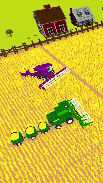 Harvest.io – 3D Farming Arcade [МОД: Меню, Бесконечные монеты и Открытые уровни] Screenshot 1
