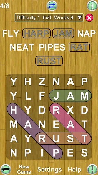 Word Search Ultimate [МОД: Много денег, Монет и Все открыто] Screenshot 1