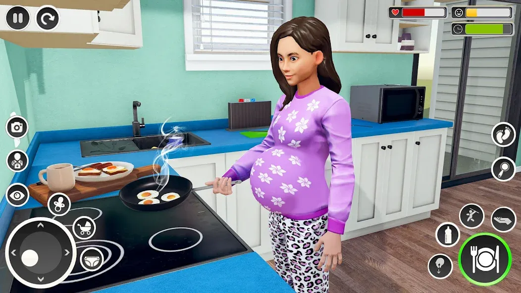Pregnant Mom Simulator Games [МОД: Деньги, Монеты и Меню MOD] Screenshot 1