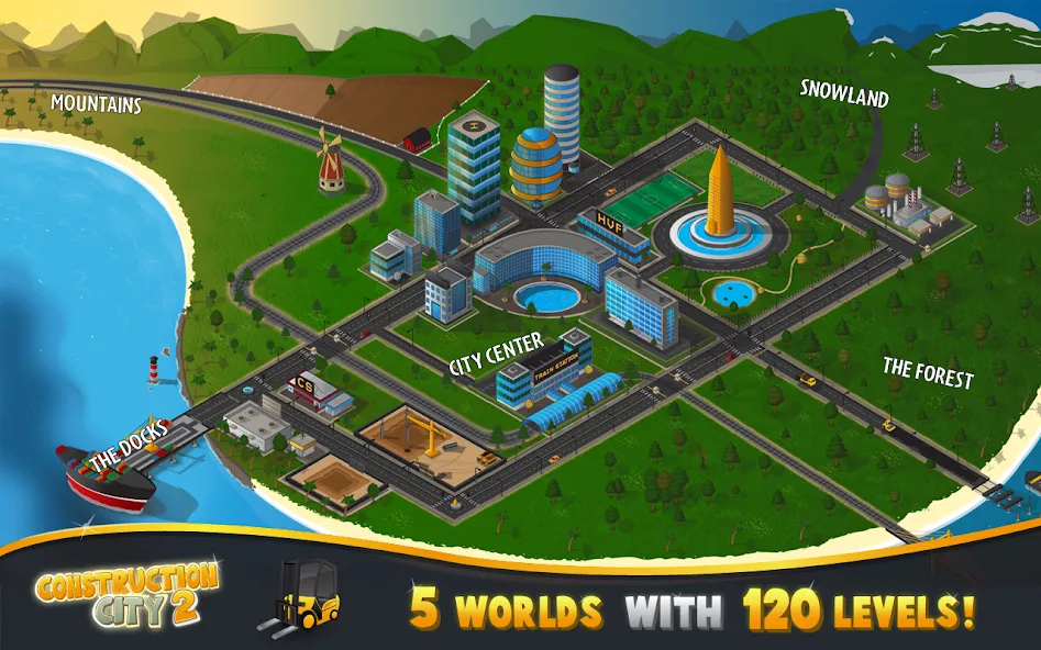 Construction City 2 (Конструкцион Сити 2) [МОД: Все открыто, Дополнительные деньги и Меню MOD] Screenshot 3