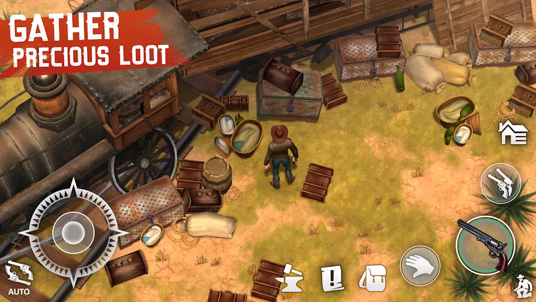 Westland Survival: Cowboy Game (Вестланд Сурвайвал) [МОД: Много монет, Открытые уровни и Мега MOD] Screenshot 4