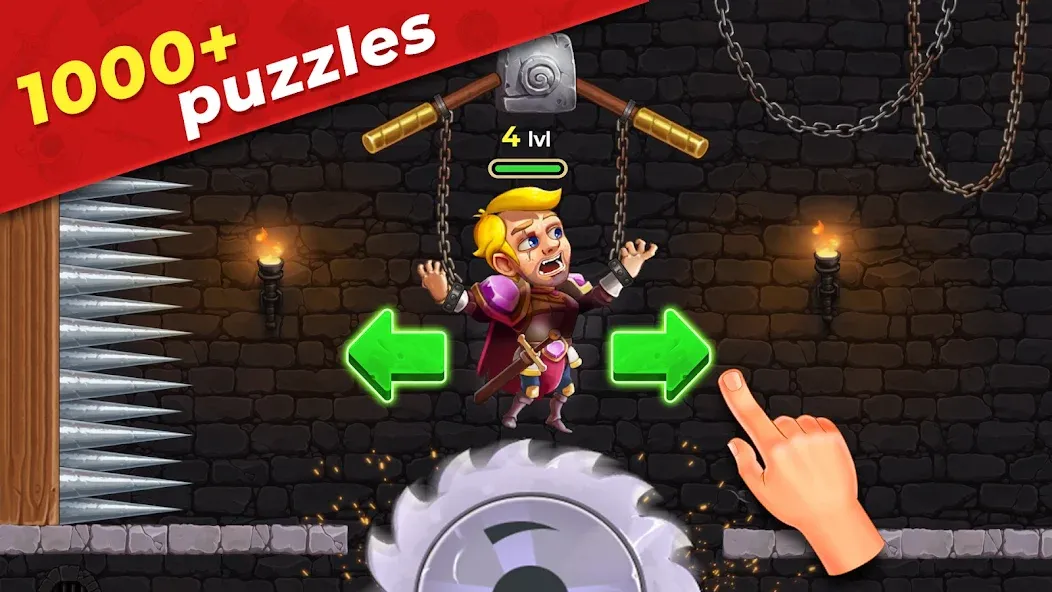 Mr. Knight: Pin Puzzles [МОД: Все открыто, Дополнительные деньги и Меню MOD] Screenshot 1