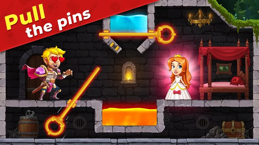 Mr. Knight: Pin Puzzles [МОД: Все открыто, Дополнительные деньги и Меню MOD] Screenshot 4